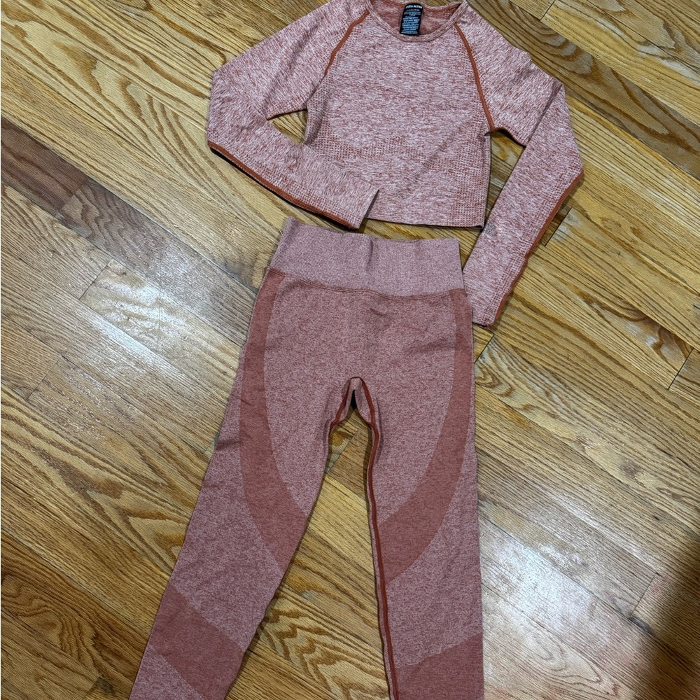 Coral Victoria Secret Pink Gym Work out Set